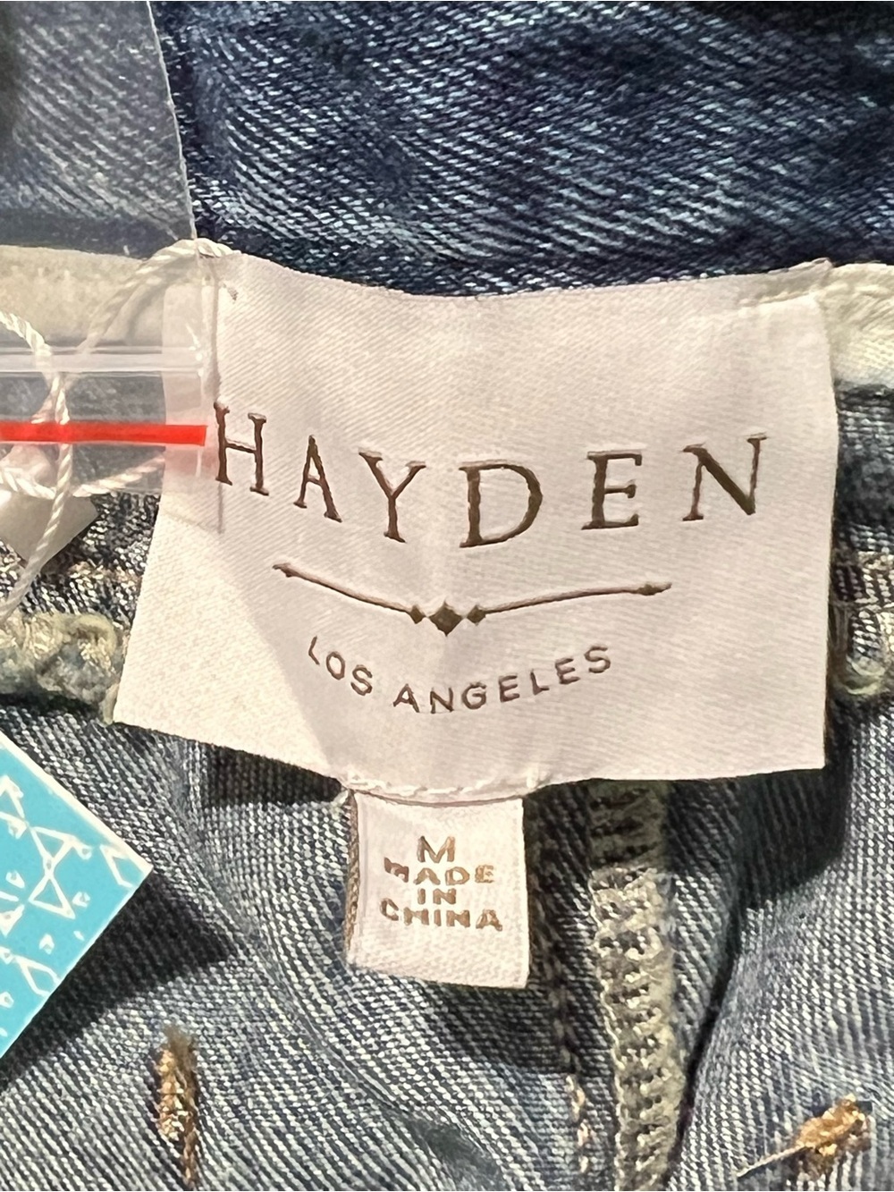 NWT Hayden Los Angeles Women's Distressed Paperbag Waist Denim - US Medium - Picture 3 of 6